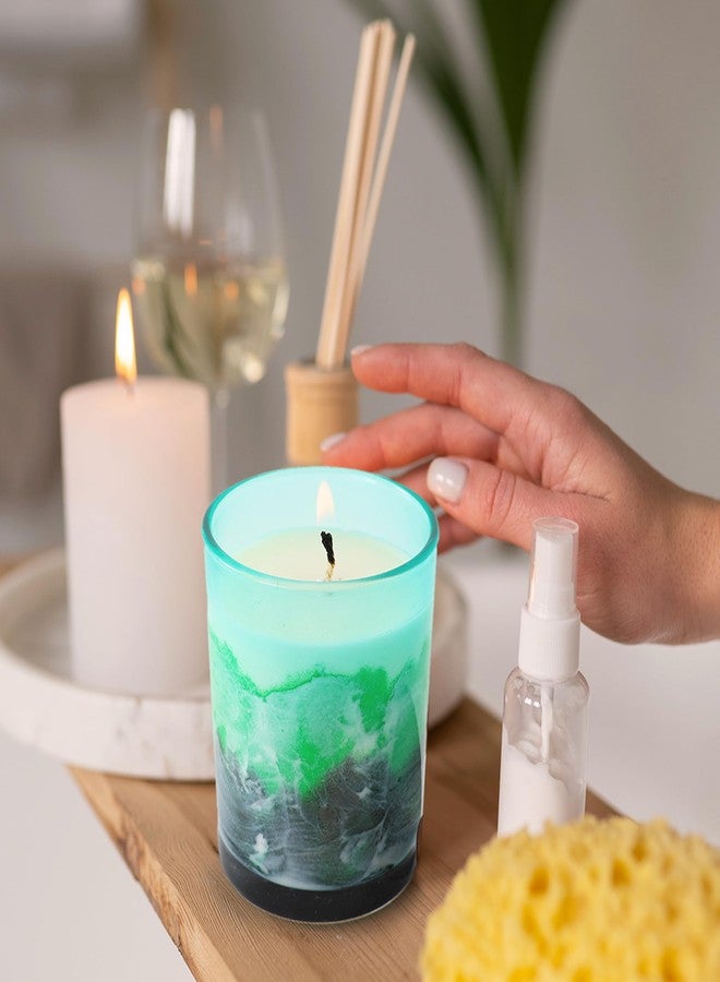 UMAI Scented Candles for Gifting | 30 Hrs Burn Time| Aromatherapy Soy Wax Candles for Home Decor | Aesthetic Melamine Jar Candles for Home |Green Mountains & Waters Aroma Scented Candles for Bedroom - Image 1